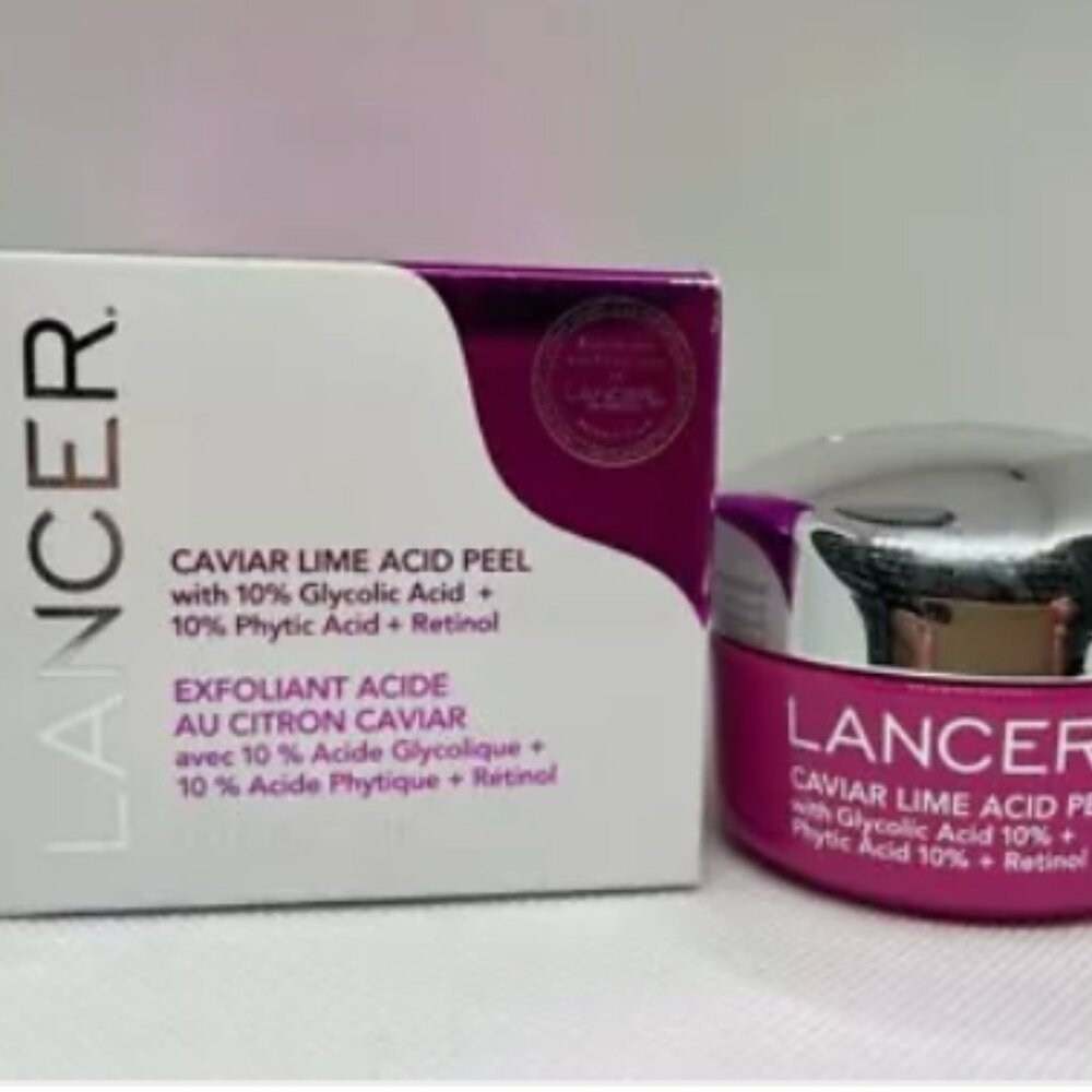 NIB Lancer Caviar Lime Acid Peel 10% glycolic acid + phytic acid + retinol 50ml